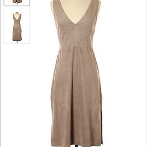 BCBG MAXAZRIA faux suede dress